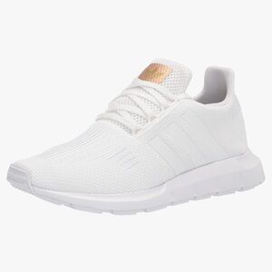Adidas Women's Swift Run Shoes, White/White/Copper Metallic, size 10